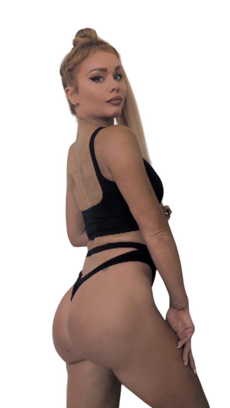 Essential Black Strap Bikini