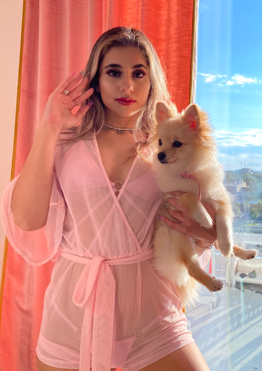 Pink Eva Mesh Romper